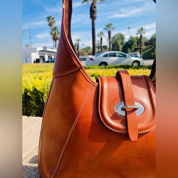Dooney & Bourke Toscana Leather Shoulder Bag - Picture 2 of 12